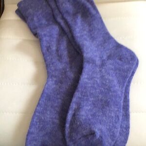 NWPT 2 purple knee high socks warm great for winter